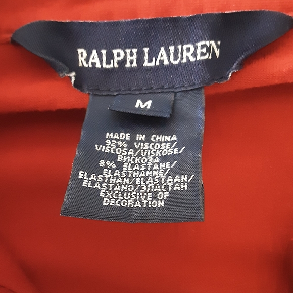 Ralph Lauren red ruffle dress size M. - Picture 2 of 3